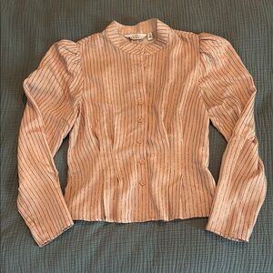 & Other Stories Striped Pink Blouse
